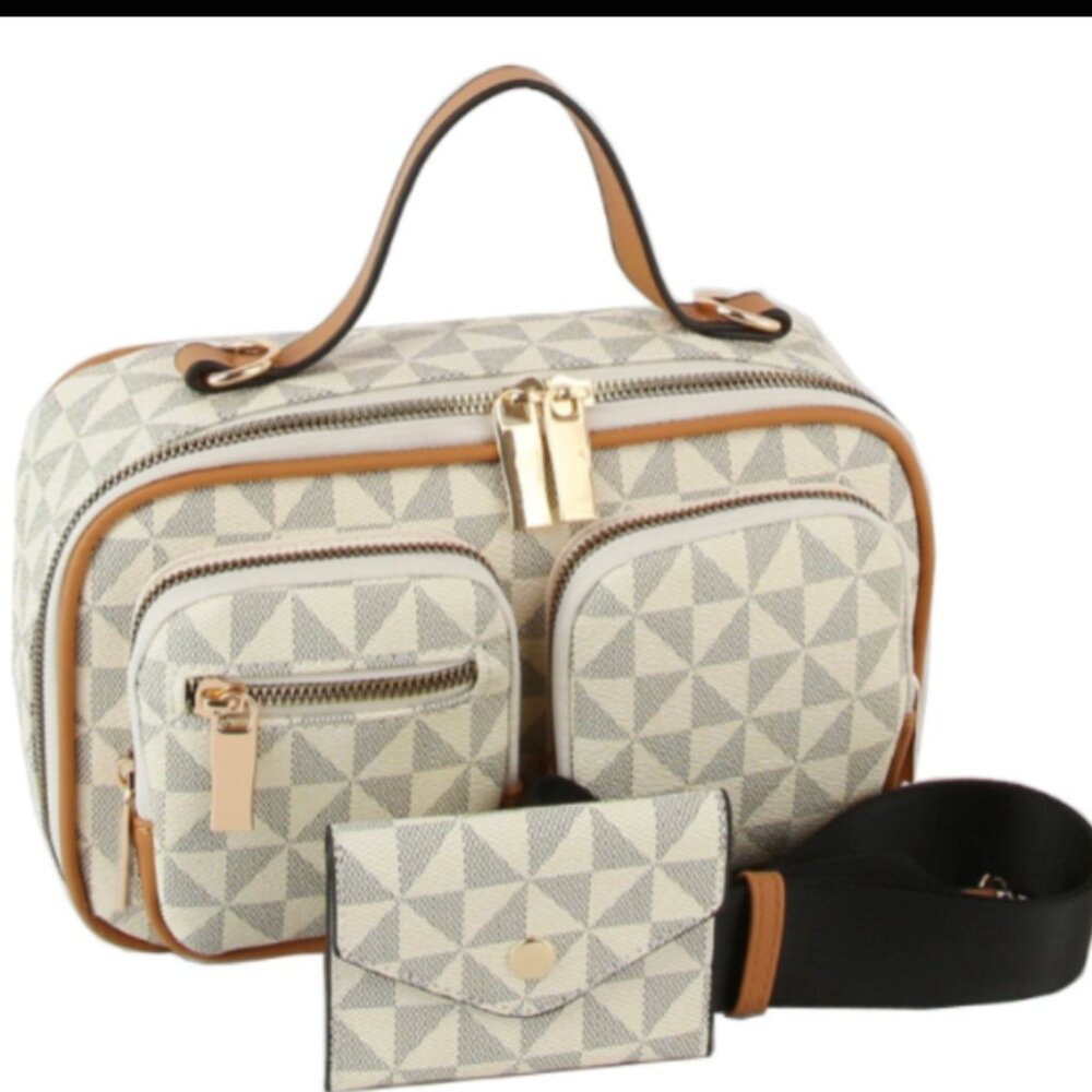 NWT Vanilla Monogrammed Mini Bag